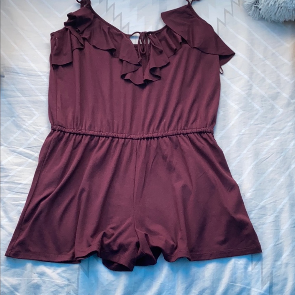 aeropostale maroon romper